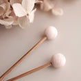 Load image into Gallery viewer, Nadelstopper Set Kugel rosé Marmor