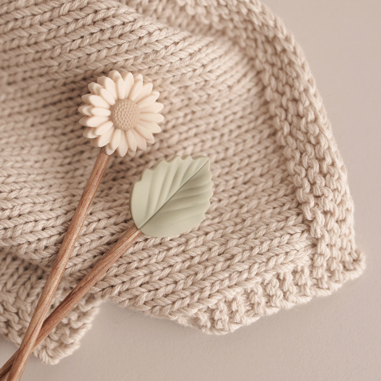 Maschenstopper Blume Blatt nordstrick