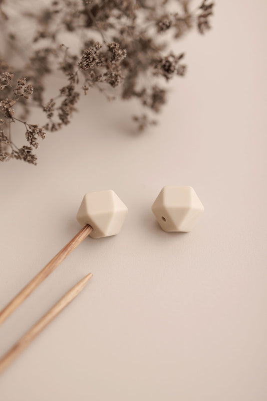 Maschenstopper Set Hexagon Beige von nordstrick