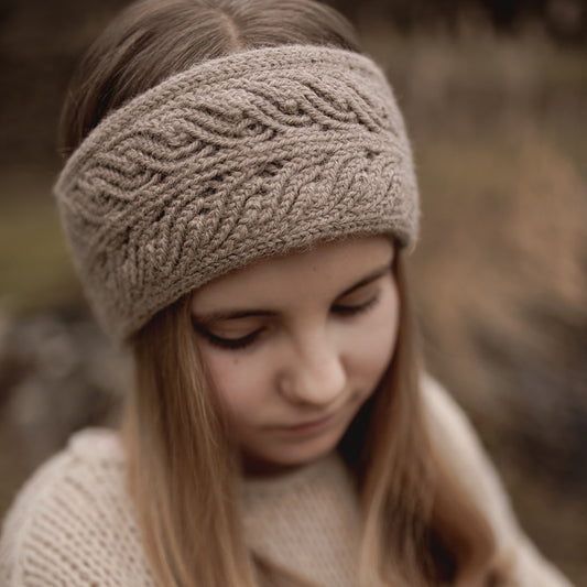 Feur Headband Stirnband pattern Strickanleitung von nordstrick