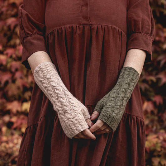 Caja Mitts Mittens Stulpen Handstulpen pattern Strickanleitung von nordstrick