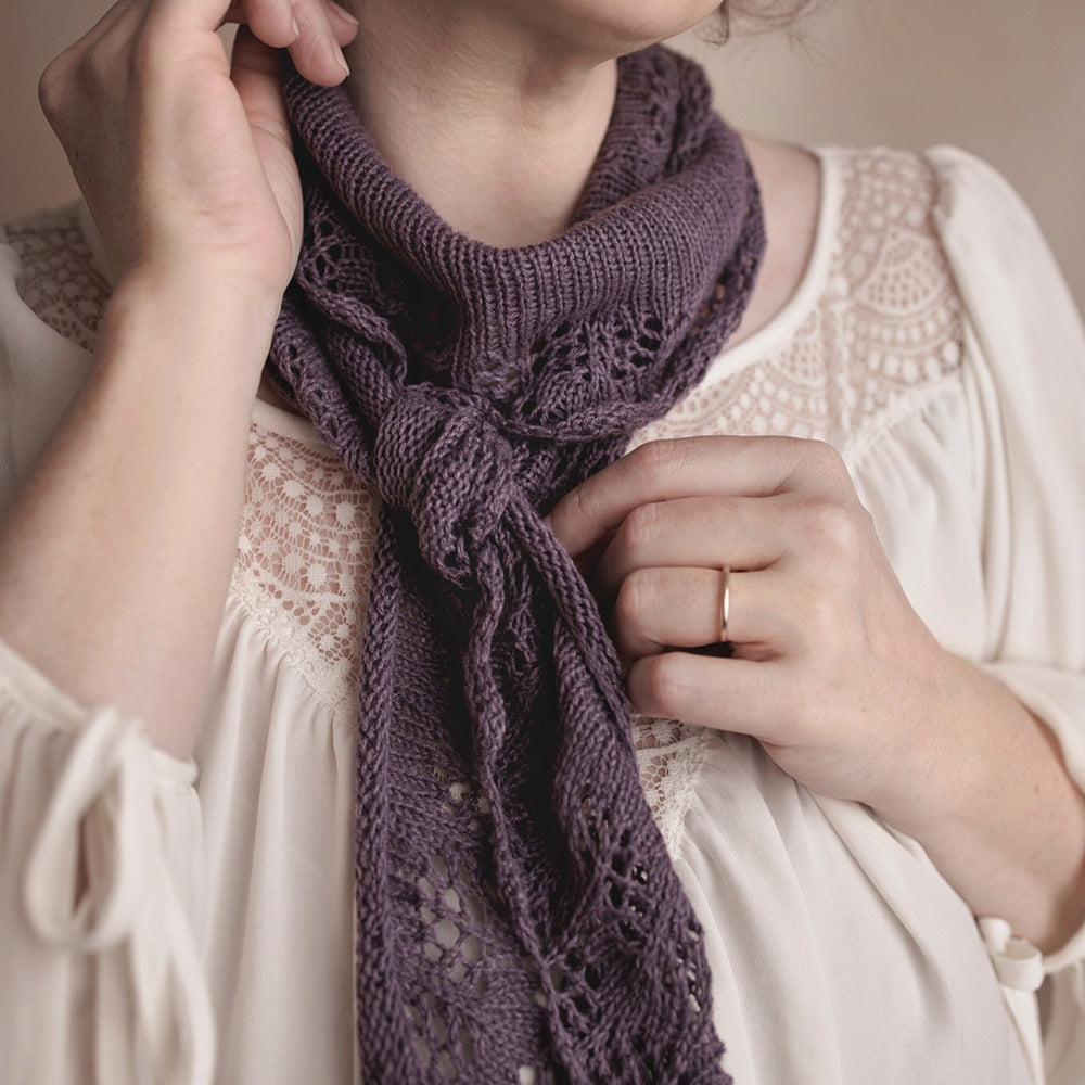 Lilla Scarf Schal Tuch pattern Strickanleitung von nordstrick