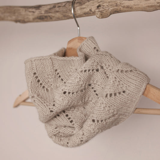 Linur Cowl Schal Schlauchschal Loop pattern Strickanleitung von nordstrick