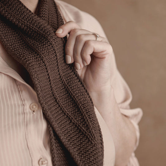 Pilina Scarf pattern Strickanleitung von nordstrick Schal Minituch