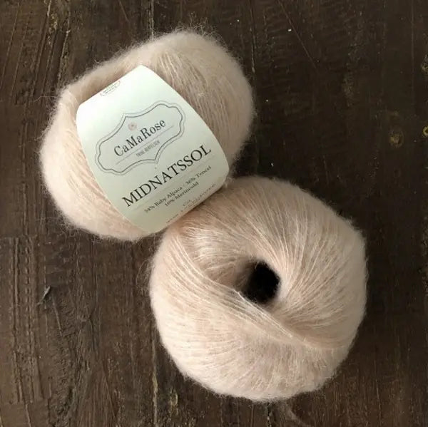 Camarose Midnatssol nordstrick Wollladen Grün Lys Pudder