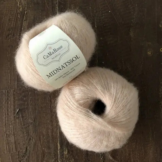 Camarose Midnatssol nordstrick Wollladen Grün Lys Pudder