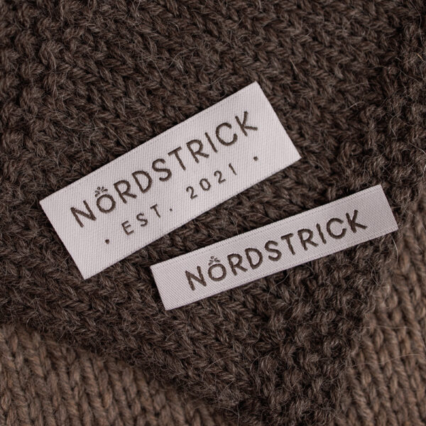 nordstrick nordelig Wollladen Label Etikett
