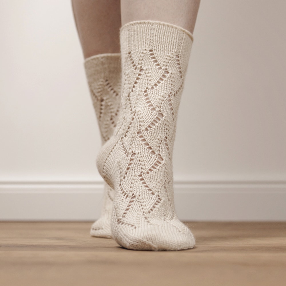 Línur Socks Strickanleitung nordstrick Socken