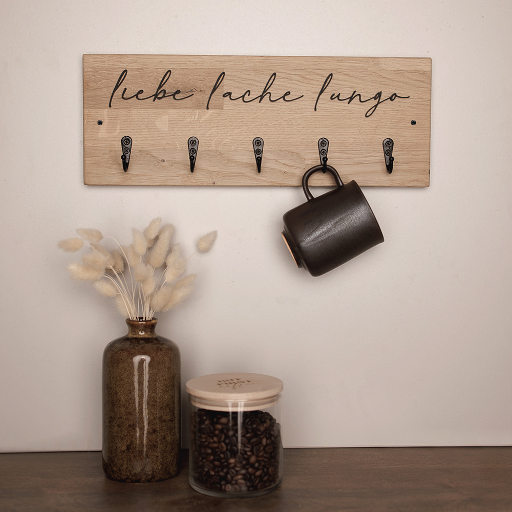 Hakenleiste liebe, lache, lungo nordstrick