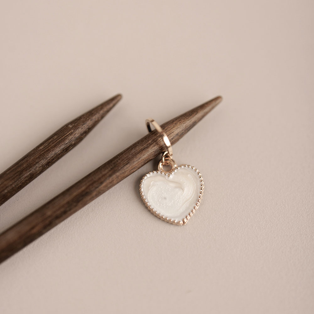 Maschenmarkierer Perlmutt Herz