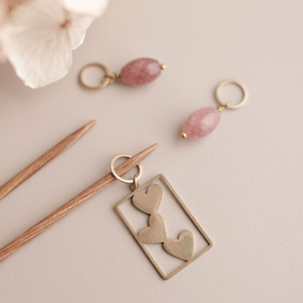 Maschenmarkierer Set Herzen