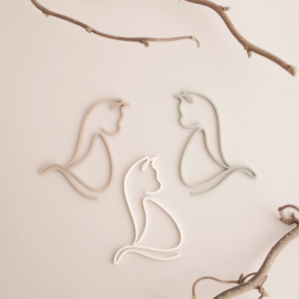 Filigraner Anhänger Katze nordstrick