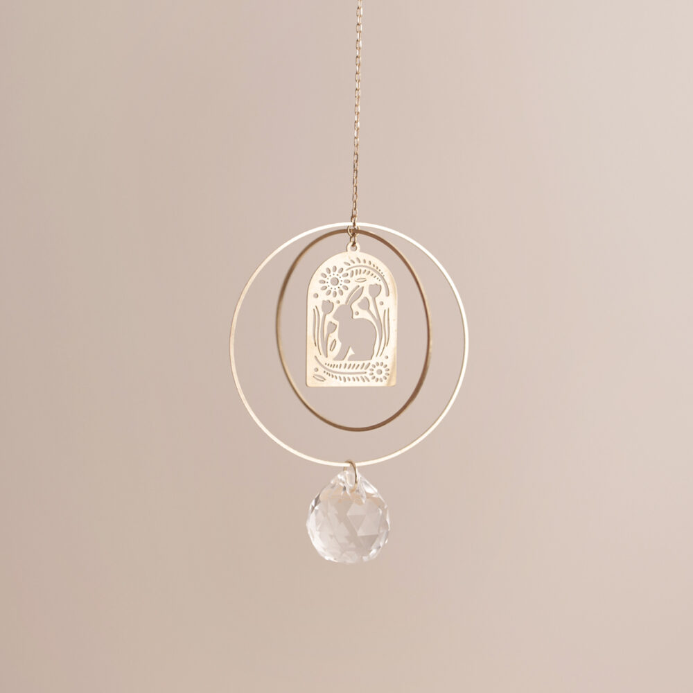 Sonnenfänger Waldtiere Hase nordstrick