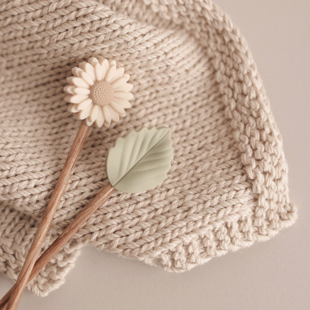 Maschenstopper Blume Blatt nordstrick