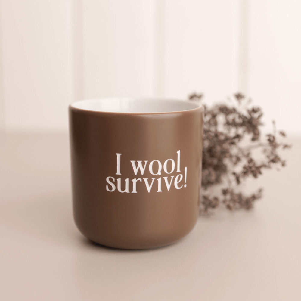 Becher Keramik nordstrick I wool survive
